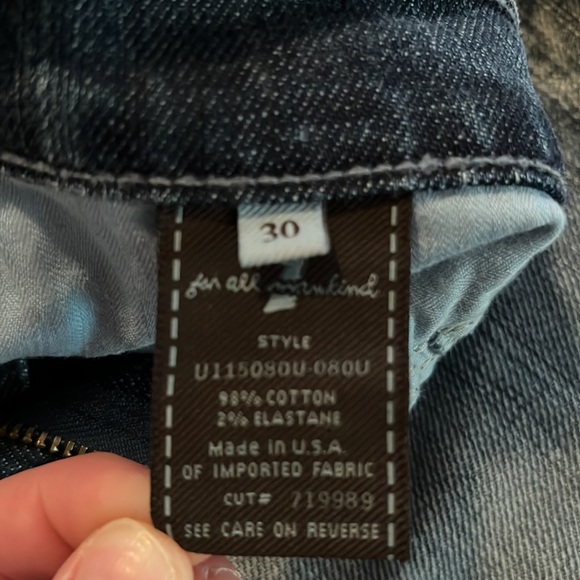 7 For All Man Kind Boot Cut Jeans  💙 - Picture 5 of 7